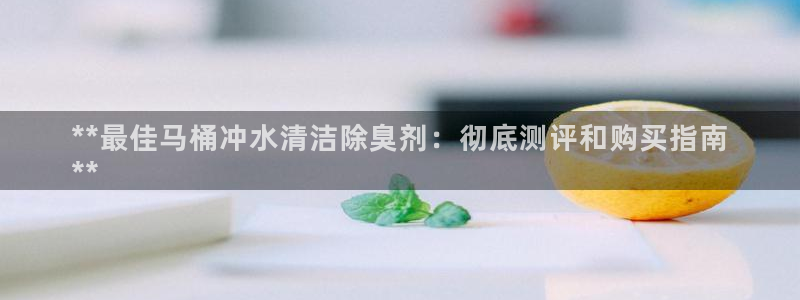尊龙凯时平台有没有不到账的：**最佳马桶冲水清洁除臭剂：