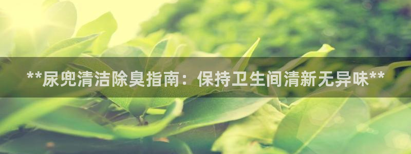 尊龙人生就是博菲律宾台子：**尿兜清洁除臭指南：保持卫生